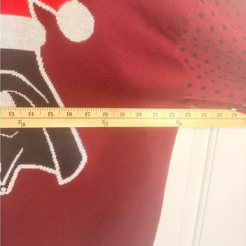 Disney Men's Festive Darth Vader Sweater - Red and Black - Picture 5 of 8
